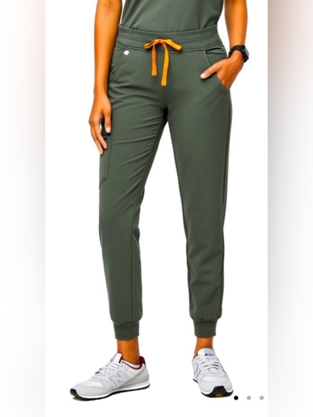 FIGS Zamora Jogger Scrub Pants - Olive